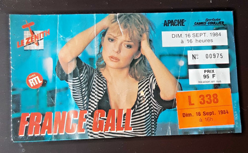 Billet 00975 france gall - billet,