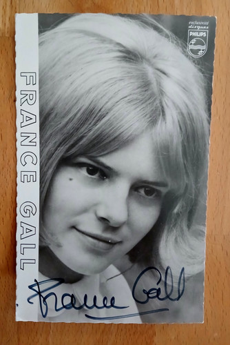 Autografo france gall - autografo,