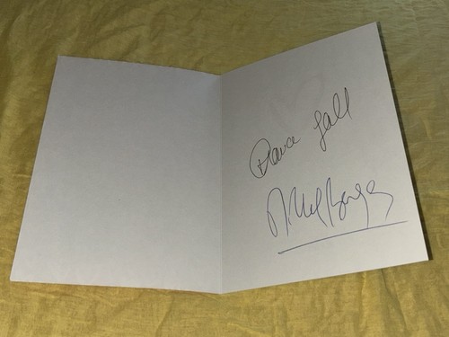 Carte dédicacée autograph - carte,