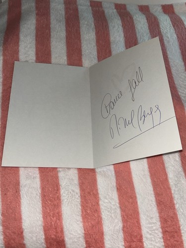 Carte dédicacée autograph - carte,