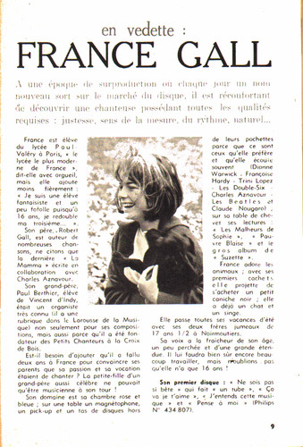 Reportage france gall - ",